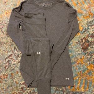 Grey Under Armour Cold Gear Set